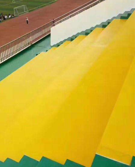 海南藏族球场台阶翻新修补改造